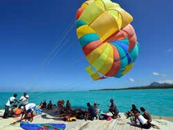 Parachute ascensionnel à l'île aux Cerfs