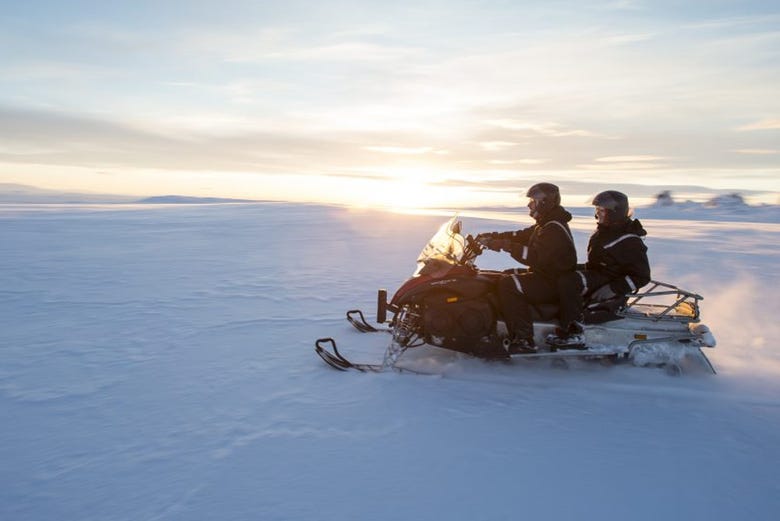 Snowmobile Langjokull Ice Cave Tour From Husafell Husafell