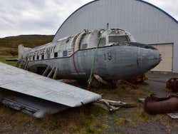 Abandoned plane in the Westfjords