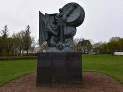 Sculpture at Tjörnin Lake
