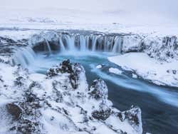 Goðafoss in inverno