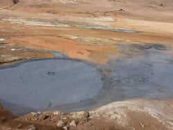 Volcanic mud pools in Hverir
