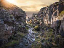 Tramonto a Thingvellir
