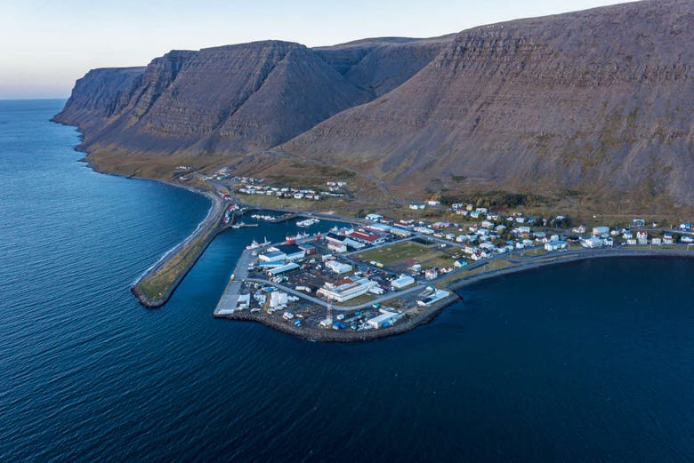 Vista su Patreksfjörður