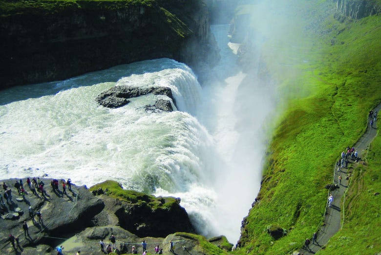 Panoramica della cascata Gullfoss