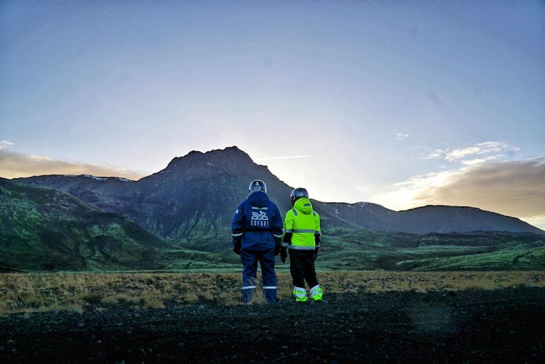 Vista sulle montagne islandesi