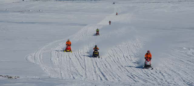Passeio de moto de neve pelo glaciar Mýrdalsjökull