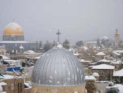 Jerusalém com neve