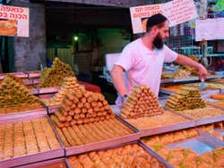 Stand au marché du Carmel