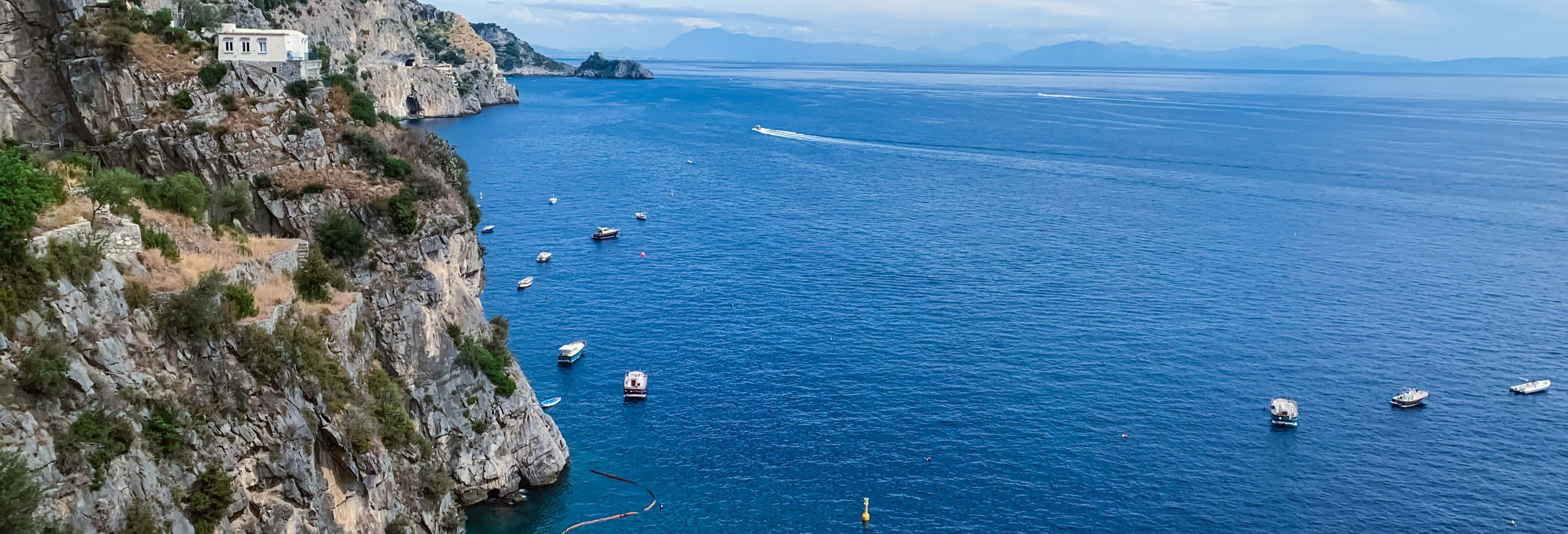Paseo en barco por la península de Sorrento