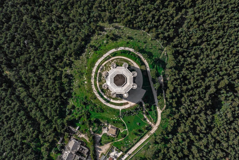 Vista aérea del Castel del Monte