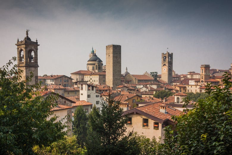 Panoramica di Bergamo Alta