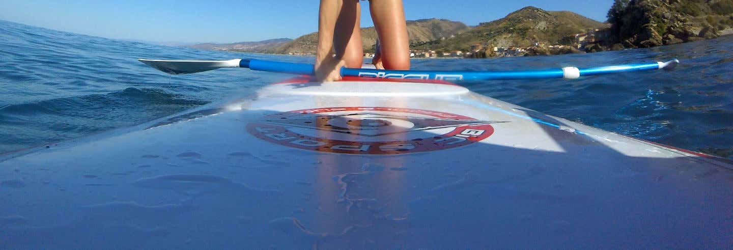Lezione di paddle surf a Castel di Tusa