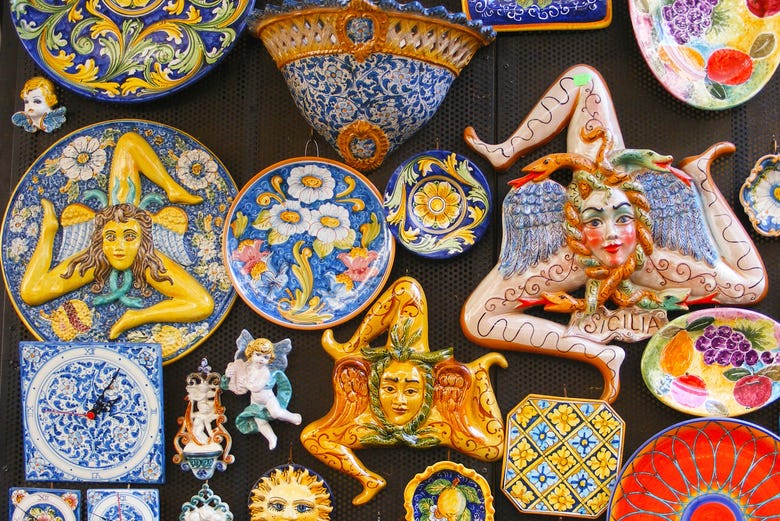 Artesanía típica de Taormina 