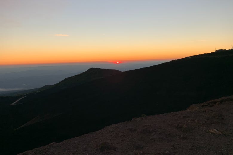 Coucher de soleil sur l'Etna