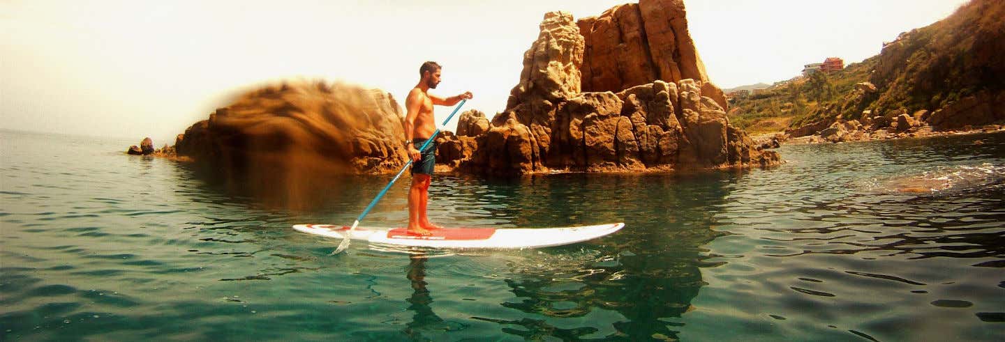 Lezione di paddle surf a Castel di Tusa