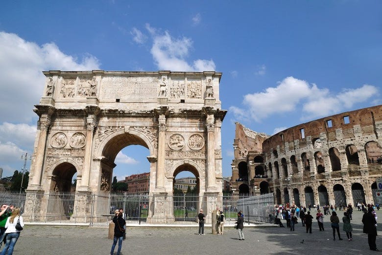 Le Colisée et l'Arc de Constantin