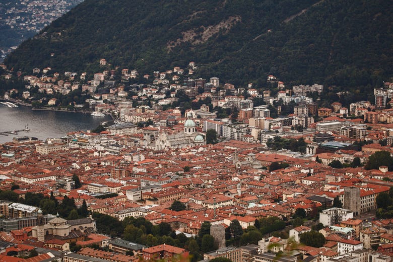 Panoramic view of Como