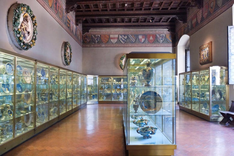 Sala delle ceramiche del Museo Nazionale del Bargello