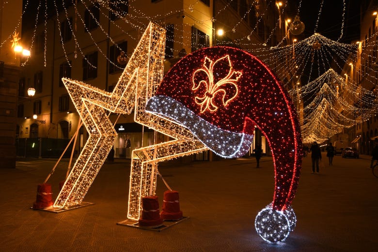 Luces de Navidad en Florencia