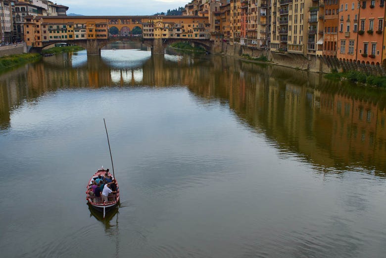 Navegando pelo rio Arno