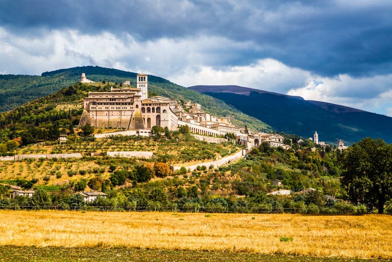 Vista panoramica di Assisi