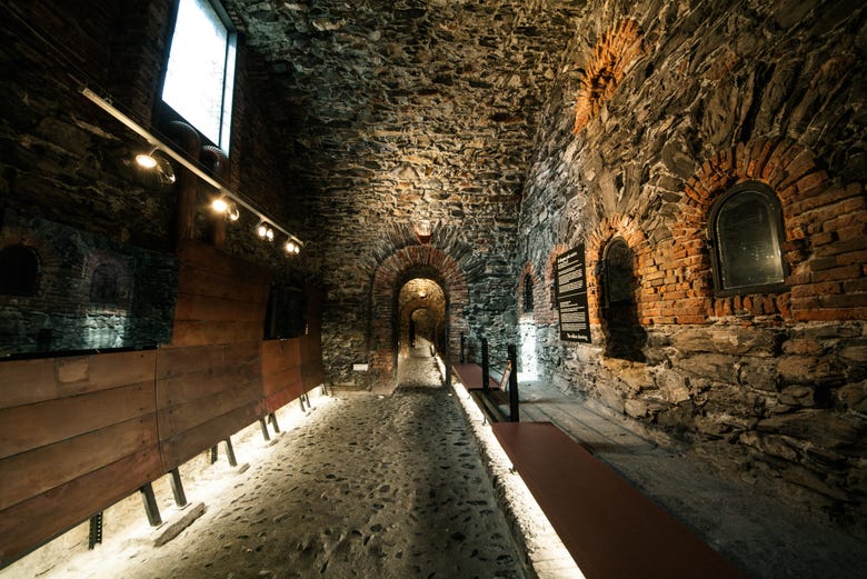 Interior do museu da Lanterna
