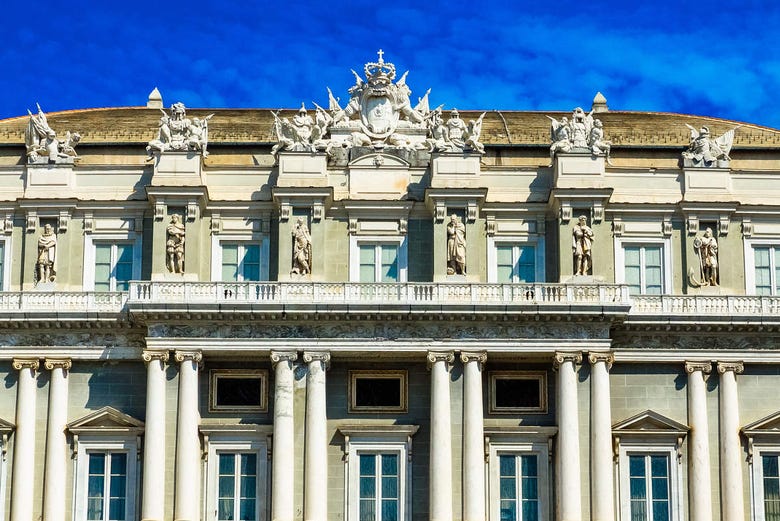 El Palacio Ducal se ubica en el centro de Génova