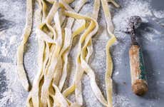 Clase de cocina italiana con comida