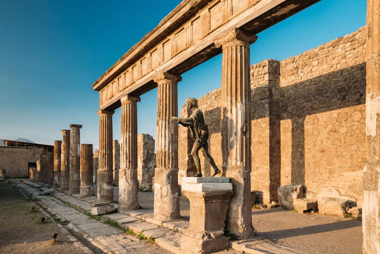 A antiga cidade de Pompeia