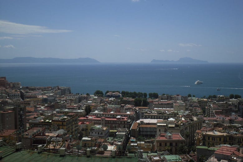 Point de vue panoramique de Naples