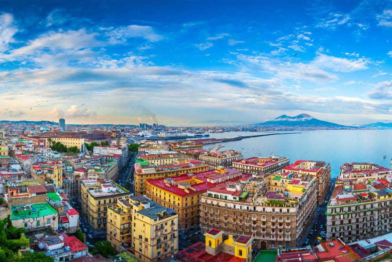 Vista panorâmica de Nápoles