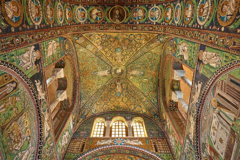 Mosaico en la Basílica de San Vitale