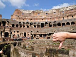 Colosseo di Roma, ricordando i vecchi tempi