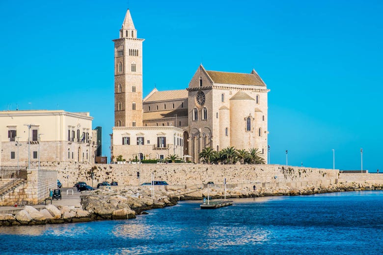 Trani Cathedral overlooking the sea