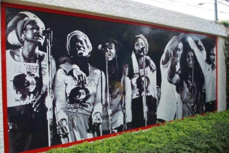 Mural no museu Bob Marley