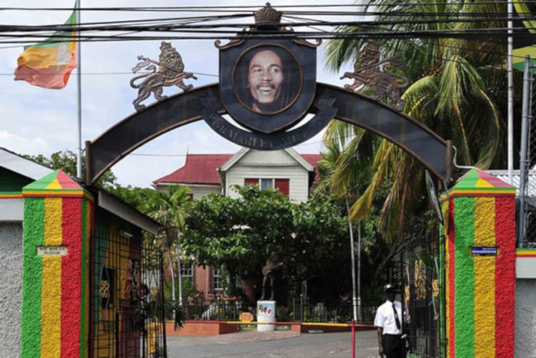 Entrada do museu do Bob Marley