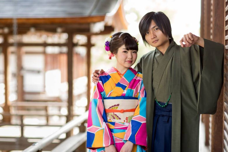 Kimono de hombre y mujer
