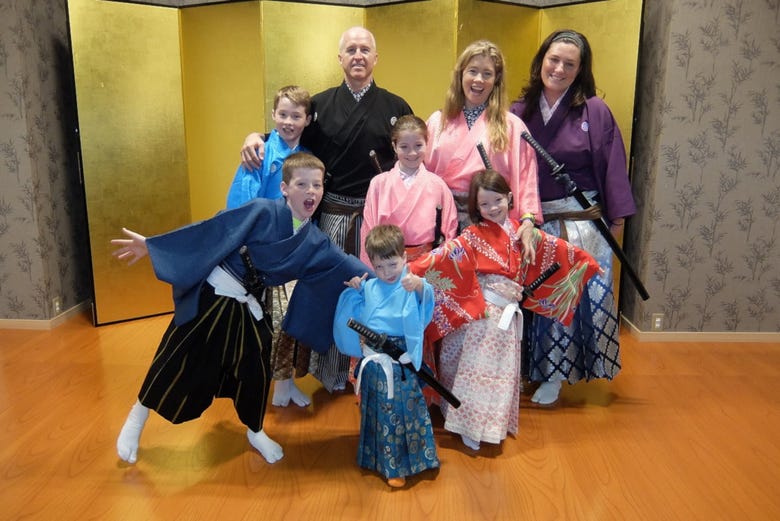 Experiência samurai em Kyoto