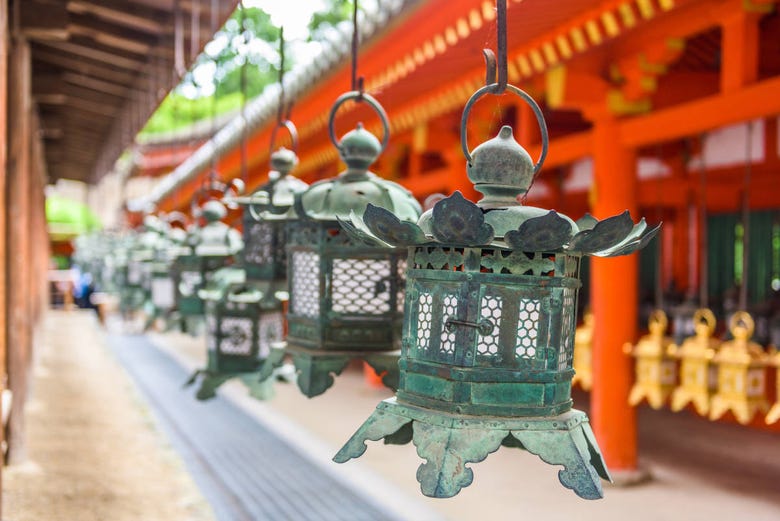 Les lanternes du sanctuaire Kasuga Taisha