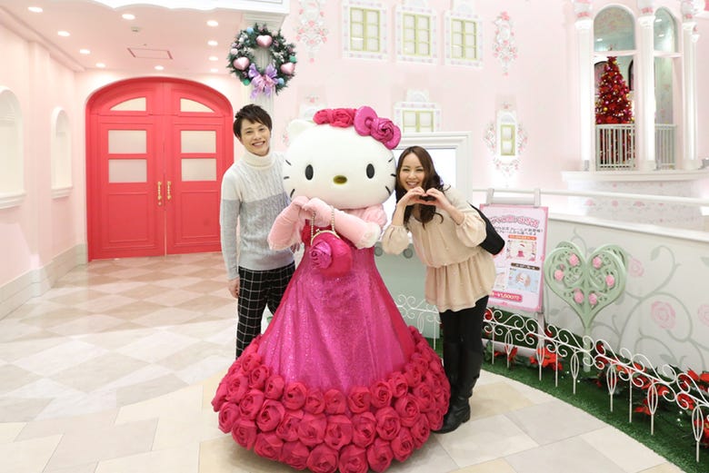 Visiting Hello Kitty's house