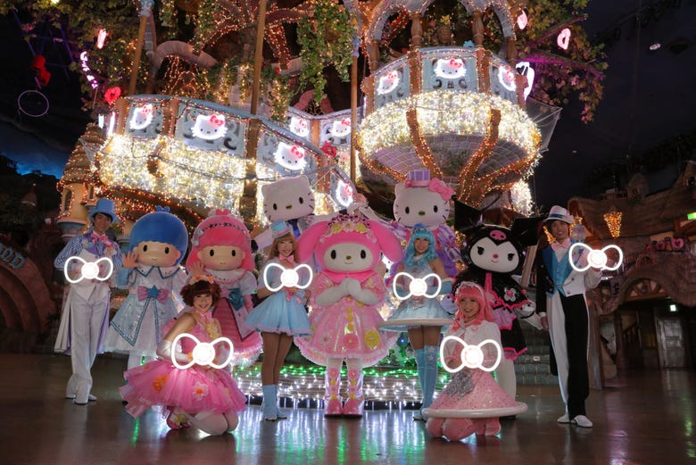 One of the nightly shows at Sanrio Puroland