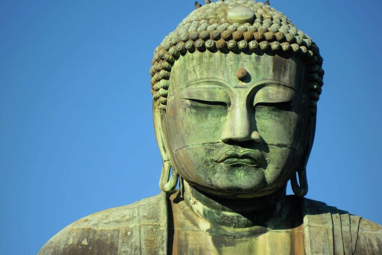 Particolare del Gran Buddha di Kamakura