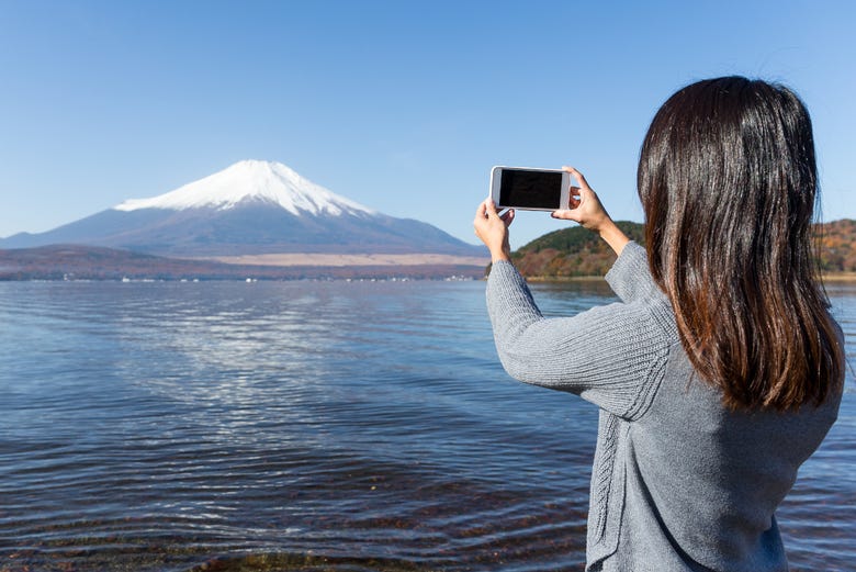 Contemplando o Monte Fuji