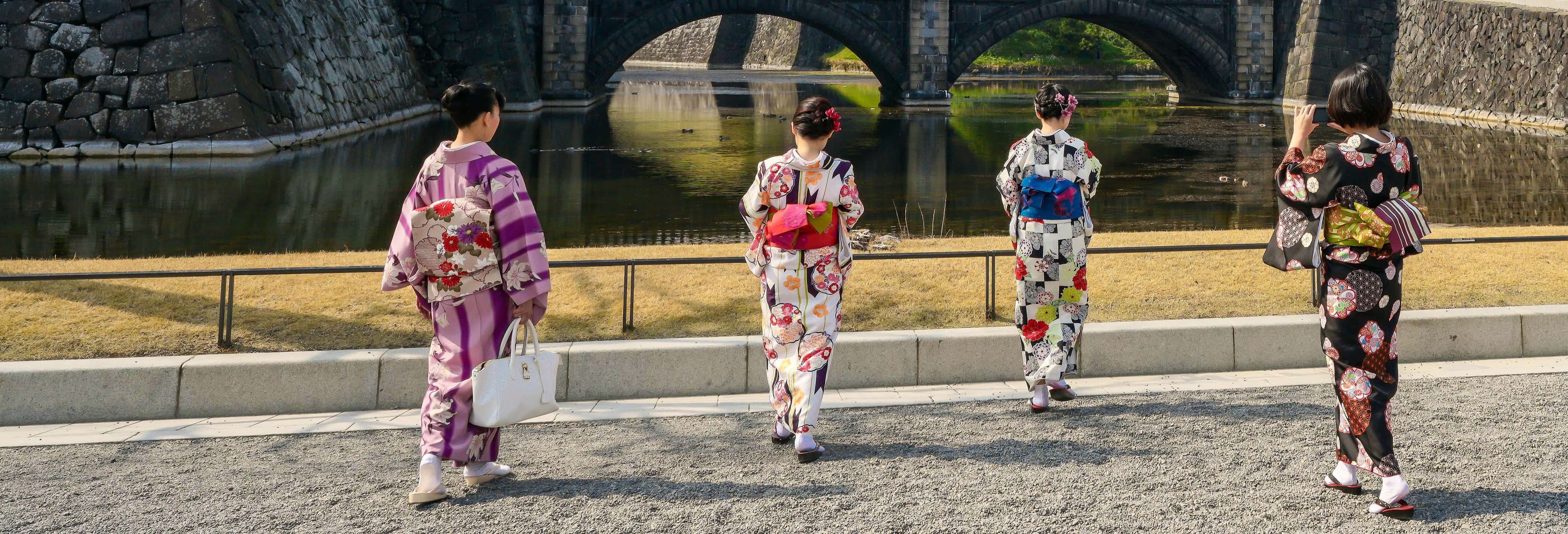 Visite en kimono dans Asakusa