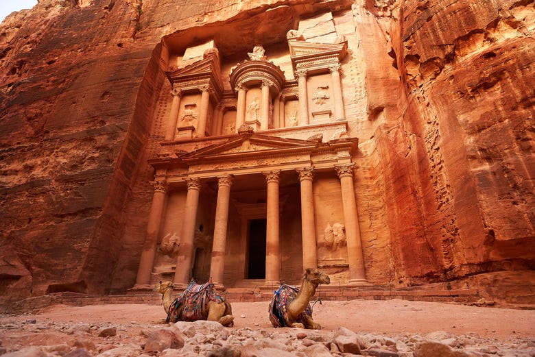 Fachada del Tesoro de Petra