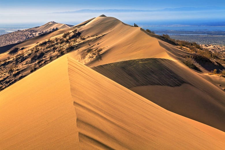 Une dune sur le parc Altyn-Emel
