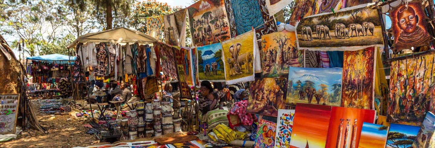 Visite du marché massaï