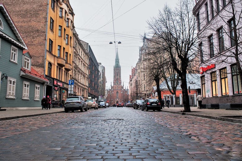Calles del centro de Riga