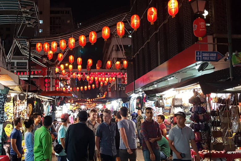 Bairro Chinatown de Kuala Lumpur
